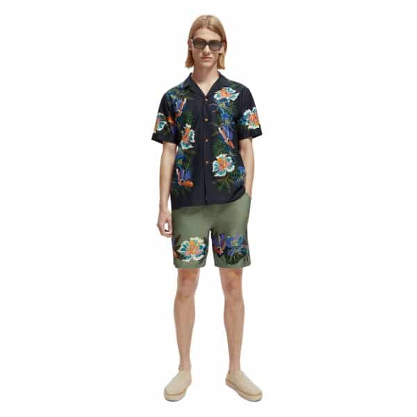 Scotch-&-Sod_SS23_5834_171649 (1) Ανδρικό Πουκάμισο SCOTCH & SODA  VOILE PRINTED 171649 Μπλέ - Image 2