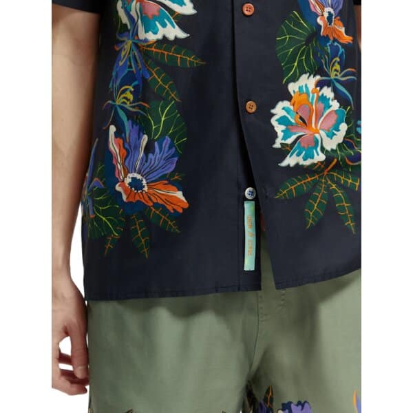 Scotch-&-Sod_SS23_5834_171649 (3) Ανδρικό Πουκάμισο SCOTCH & SODA  VOILE PRINTED 171649 Μπλέ - Image 4