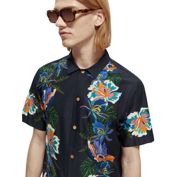 Scotch-&-Sod_SS23_5834_171649 (4) Ανδρικό Πουκάμισο SCOTCH & SODA  VOILE PRINTED 171649 Μπλέ - Image 5