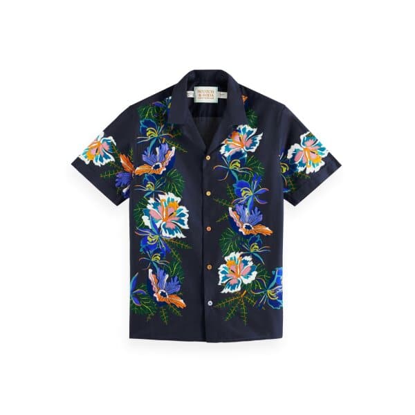 Scotch-&-Sod_SS23_5834_171649 (5) Ανδρικό Πουκάμισο SCOTCH & SODA  VOILE PRINTED 171649 Μπλέ - Image 1