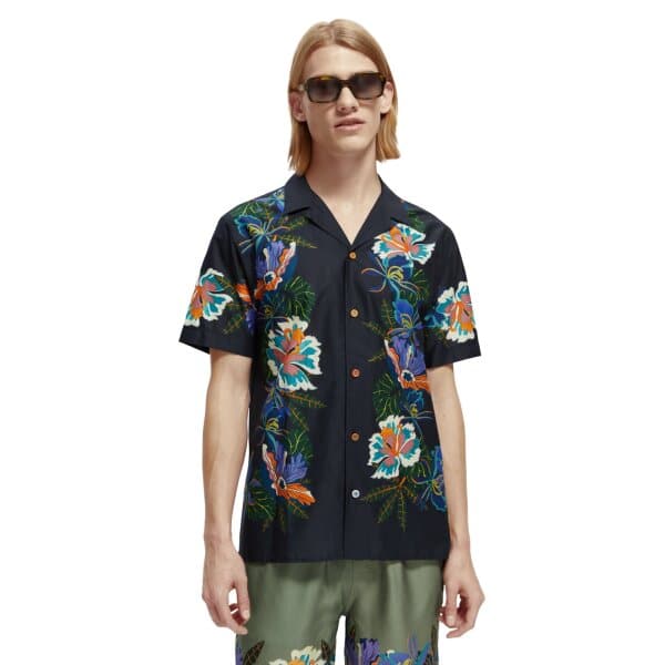 Scotch-&-Sod_SS23_5834_171649 Ανδρικό Πουκάμισο SCOTCH & SODA  VOILE PRINTED 171649 Μπλέ - Image 8