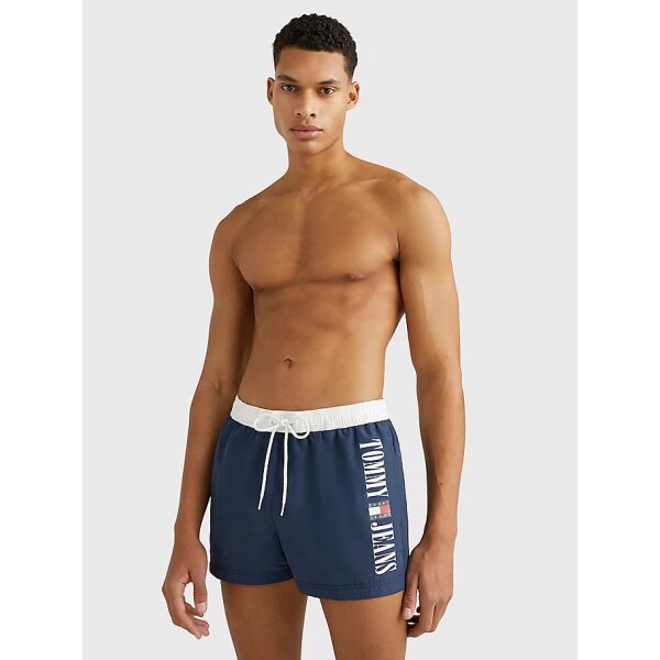 Ανδρικό Μαγιό Βερμούδα TOMMY JEANS DRAWSTRING UM0UM02755 Μπλέ - Image 2