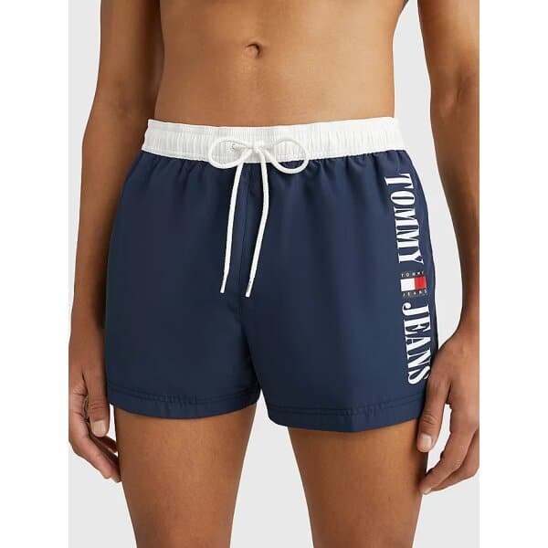 Ανδρικό Μαγιό Βερμούδα TOMMY JEANS DRAWSTRING UM0UM02755 Μπλέ - Image 5