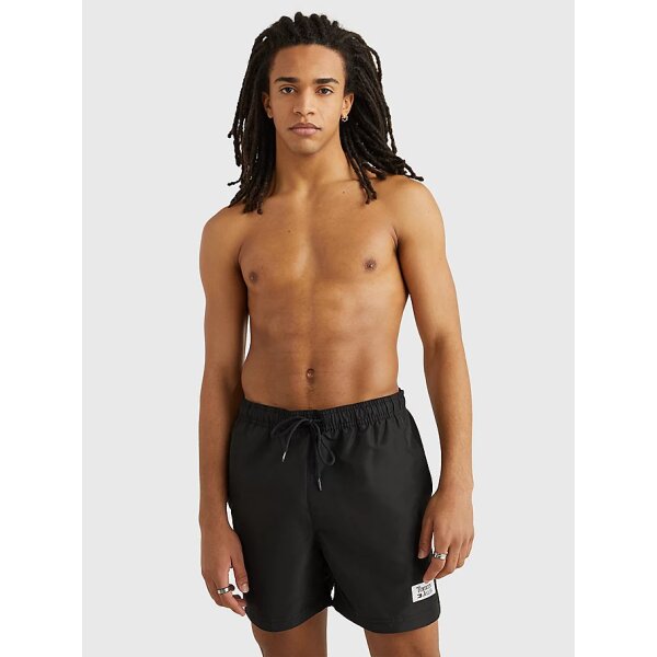 UM0UM02801_BDS_alternate1 Ανδρικό Μαγιό Βερμούδα TOMMY JEANS MEDIUM DRAWSTRING UM0UM02801 Μαύρο - Image 2