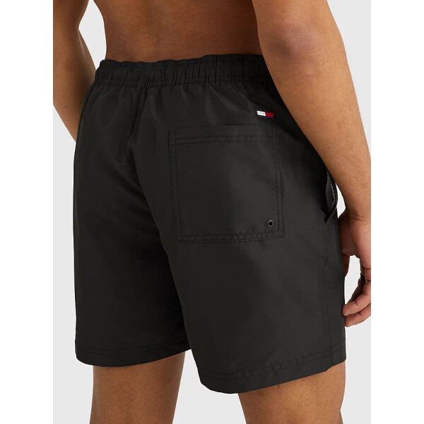 UM0UM02801_BDS_alternate2 Ανδρικό Μαγιό Βερμούδα TOMMY JEANS MEDIUM DRAWSTRING UM0UM02801 Μαύρο - Image 3
