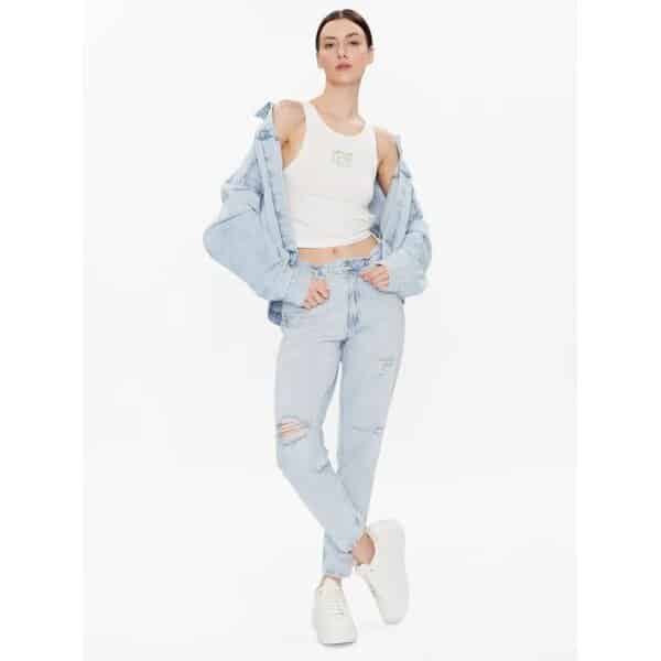 calvin-klein-jeans-top-j20j221062-ecru-regular-fit (1) Γυναικεία Μπλούζα  Calvin Klein Λεύκο J20J221062-YBH - Image 2