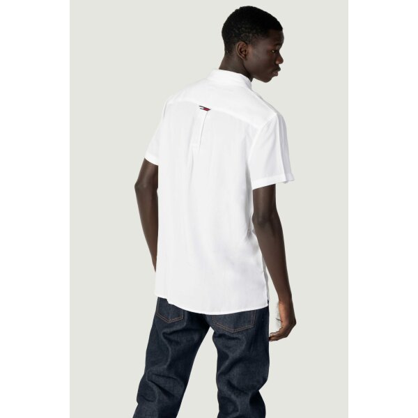 Ανδρικό Πουκάμισο TOMMY JEANS SOLID CAMP DM0DM15936 Λευκό - Image 4