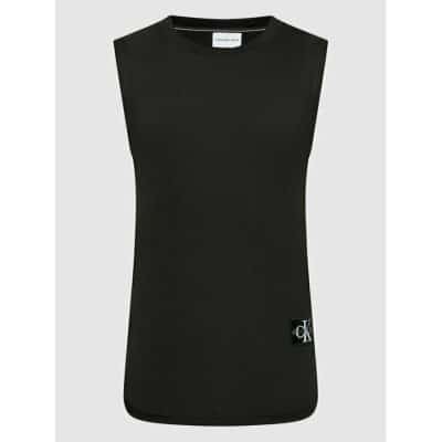 Ανδρική Μπλούζα Αμάνικη CALVIN KLEIN J30J320597 MONOLOGO BADGE TANK Μαύρο