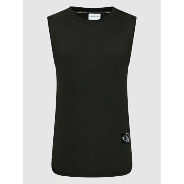 fixedratio_20220317111940_7bccc517 Ανδρική Μπλούζα Αμάνικη CALVIN KLEIN J30J320597 MONOLOGO BADGE TANK Μαύρο - Image 1
