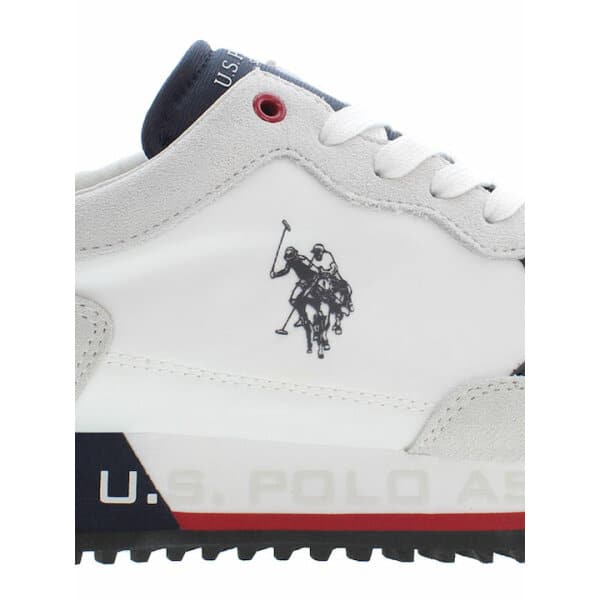 Ανδρικό Παπούτσι  U.S.POLO ASSN CLEEF 001A Λευκό Μπλέ - Image 4