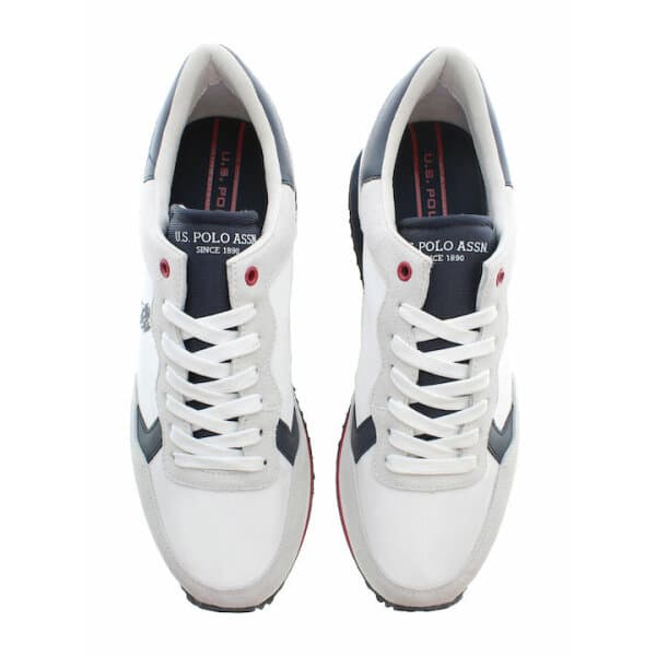 Ανδρικό Παπούτσι  U.S.POLO ASSN CLEEF 001A Λευκό Μπλέ - Image 5