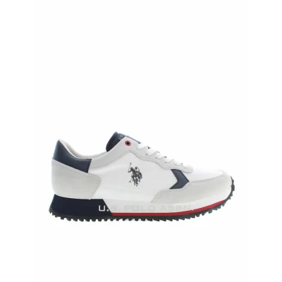 Ανδρικό Παπούτσι  U.S.POLO ASSN CLEEF 001A Λευκό Μπλέ