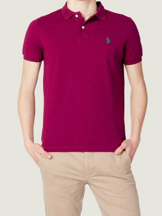 Ανδρικό Polo U.S.POLO ASSN 6507941029 Μπορντό - Image 1