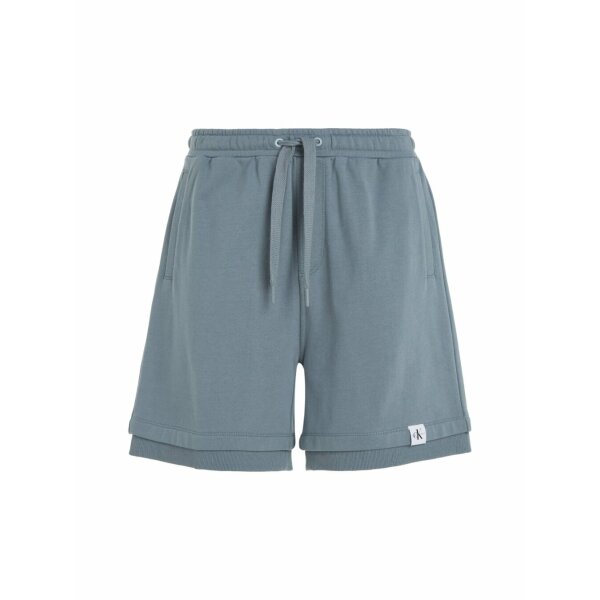 Ανδρική Βερμούδα Φούτερ CALVIN KLEIN LOGO TAB J30J323159 Γκρί - Image 1