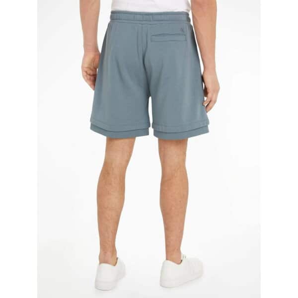 Ανδρική Βερμούδα Φούτερ CALVIN KLEIN LOGO TAB J30J323159 Γκρί - Image 2