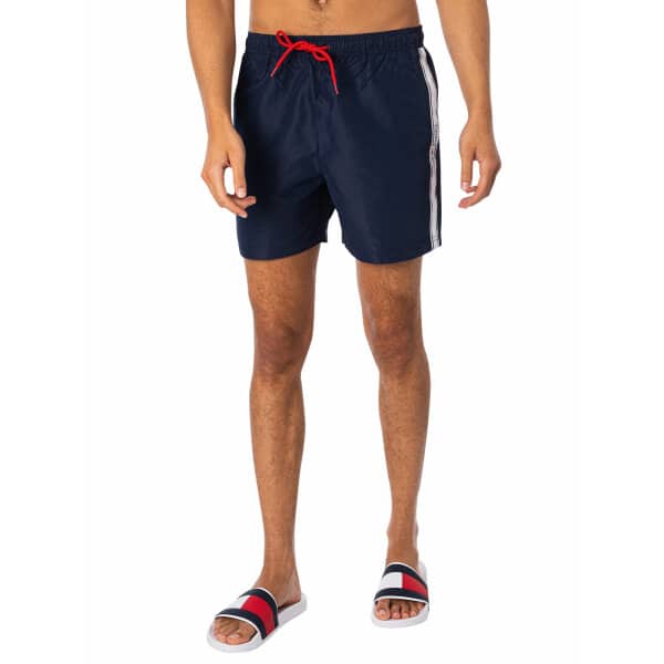 logo-tab-hwk-short_6 Ανδρικό Μαγιό Βερμούδα TOMMY JEANS MEDIUM DRAWSTRING  UM0UM02757 Μπλέ - Image 1