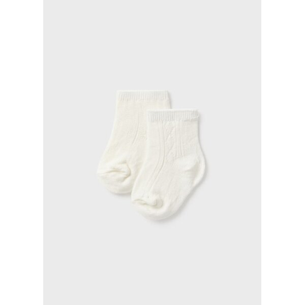 pack-2-καλτσακια-με-βαμβακι-για-νεογεννητο_id_23-09590-067-M-5 Παιδικό Σετ Κάλτσες 2 Τεμαχίων Εκρού 23-09590-067 - Image 2