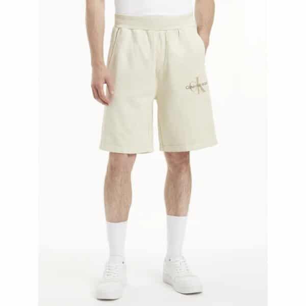 Ανδρική Φούτερ Βερμούδα CALVIN KLEIN MONOLOGO MINERAL J30J322907 Μπέζ - Image 3