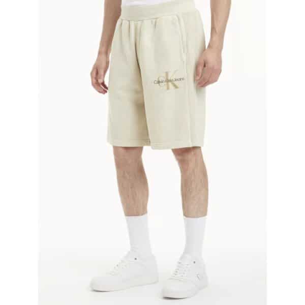 Ανδρική Φούτερ Βερμούδα CALVIN KLEIN MONOLOGO MINERAL J30J322907 Μπέζ - Image 5