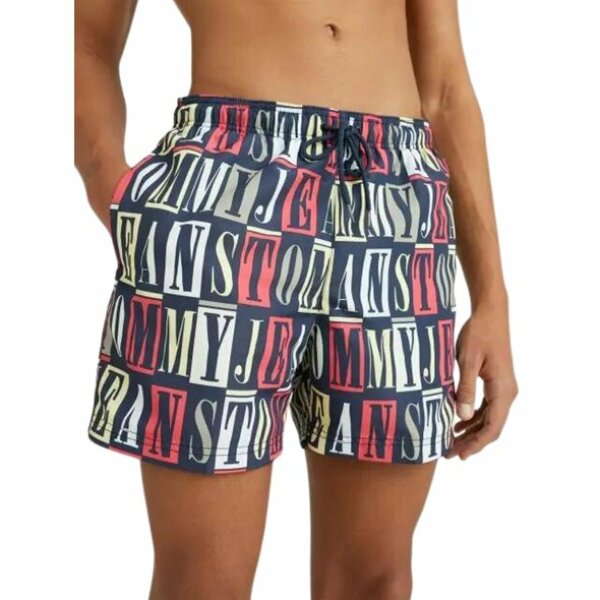 Ανδρικό Μαγιό Βερμούδα TOMMY JEANS DRAWSTRING PRINT UM0UM02759 Πολύχρωμο - Image 3
