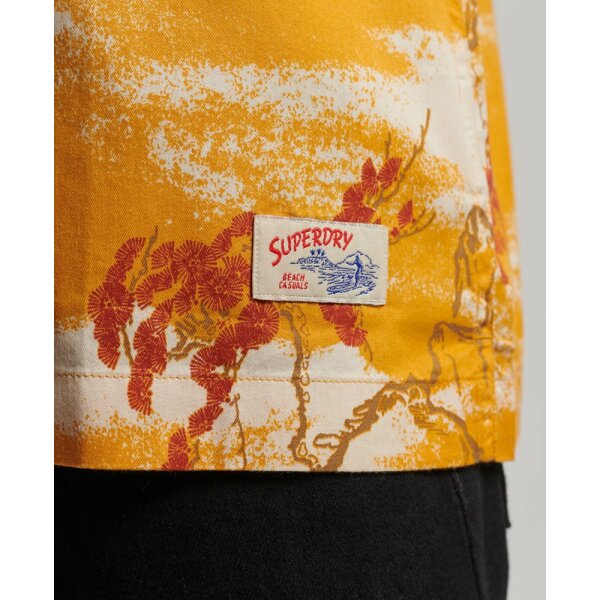 upload9223368955666131609 Ανδρικό Πουκάμισο SUPERDRY VINTAGE HAWAIIAN M4010620A Κίτρινο - Image 2