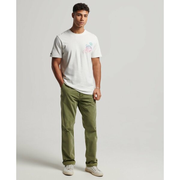 upload9223368955666173828 Ανδρική Μπλούζα  SUPERDRY VINTAGE TRAVEL STICKER M1011629A Λευκό - Image 4