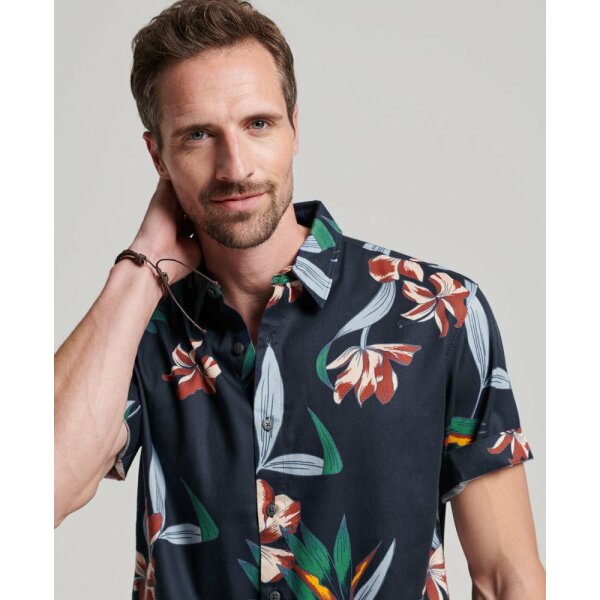 upload9223368955666180813 Ανδρικό Πουκάμισο SUPERDRY VINTAGE HAWAIIAN M4010620A Μπλέ - Image 2