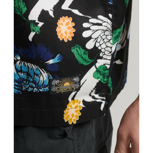 upload9223368955666196042 Ανδρικό Πουκάμισο SUPERDRY VINTAGE HAWAIIAN M4010620A Μαύρο - Image 3