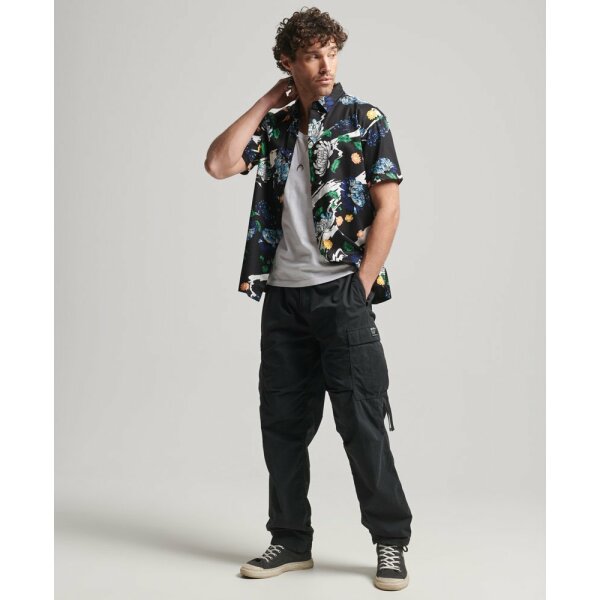 upload9223368955666196044 Ανδρικό Πουκάμισο SUPERDRY VINTAGE HAWAIIAN M4010620A Μαύρο - Image 5