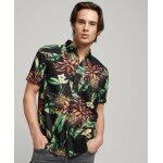 Ανδρικό Πουκάμισο SUPERDRY VINTAGE HAWAIIAN M4010620A Mαύρο Πράσινο