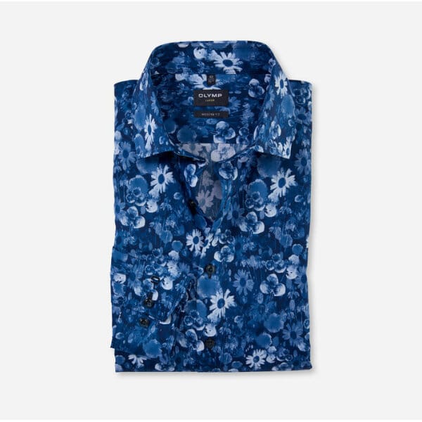 Ανδρικό Πουκάμισο OLYMP MODERN FIT 12923418 Mπλέ - Image 1