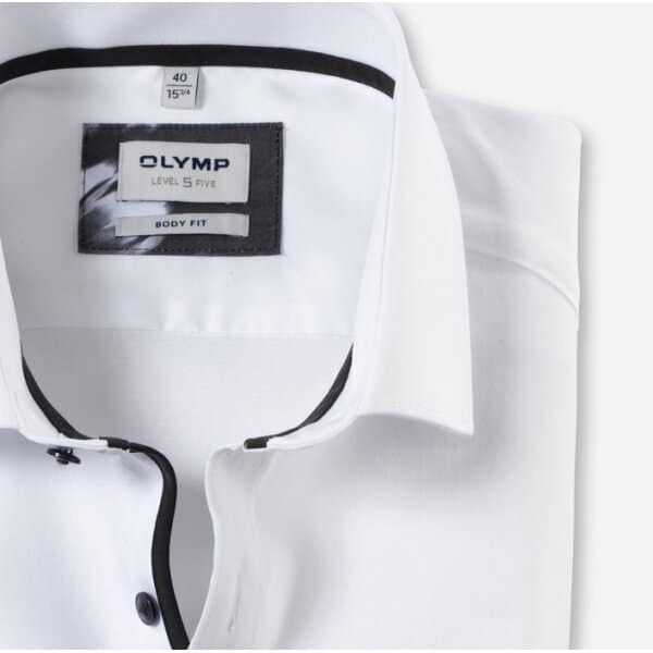 21203400-706x700-1 Ανδρικό Πουκάμισο OLYMP LEVEL FIVE 21203400 Λευκό - Image 2