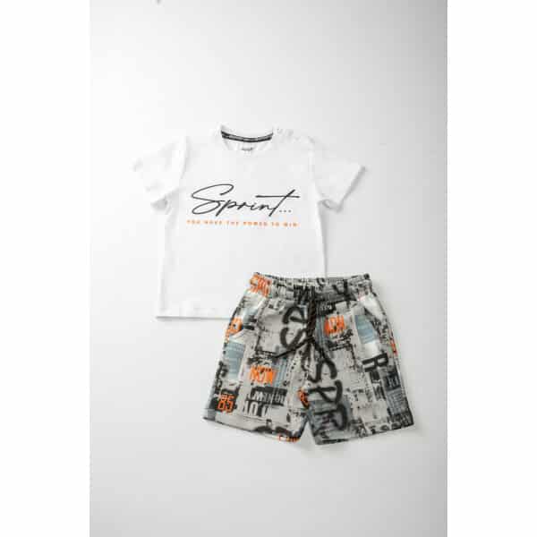 ΠΑΙΔΙΚΟ ΣΕΤ ΜΕ ΒΕΡΜΟΥΔΑ ΑΓΟΡΙ 1-5 ΕΤΩΝ ΛΕΥΚΟ SPRINT 231-1038 - Image 1