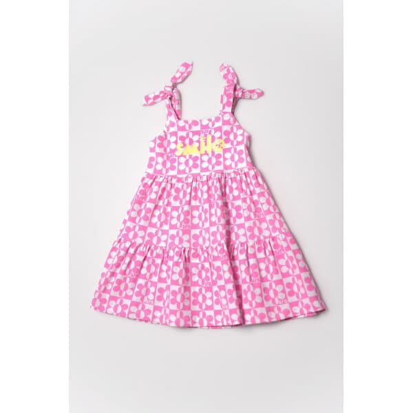 231-2045 FUSHSIA a Παιδικό Φόρεμα Μακό Φούξια ΚΟΡΙΤΣΙ 2-5 ΕΤΩΝ SPRINT 231-2045 - Image 1