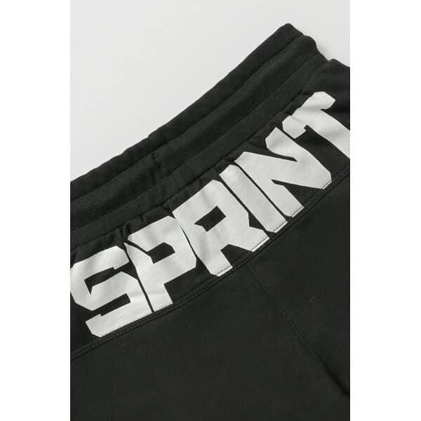 231-3050 BLACK b Παιδική Βερμούδα Αχνούδιαστο Φούτερ Μαύρο ΑΓΟΡΙ SPRINT 231-3050 - Image 2