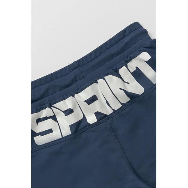 231-3050 BLUE b Παιδική Βερμούδα Αχνούδιαστο Φούτερ Μπλέ ΑΓΟΡΙ SPRINT 231-3050 - Image 2