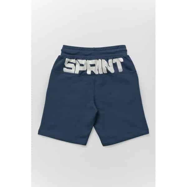 231-3050 BLUE c Παιδική Βερμούδα Αχνούδιαστο Φούτερ Μπλέ ΑΓΟΡΙ SPRINT 231-3050 - Image 3