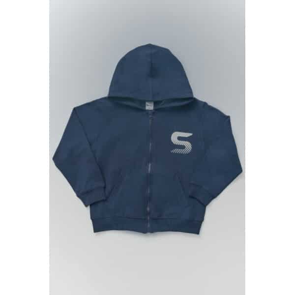 231-3053-BLUE-a-532x800 Παιδική Ζακέτα Αχνούδιαστο Φούτερ Μπλέ ΑΓΟΡΙ SPRINT 231-3053 - Image 1