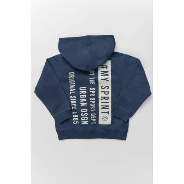 231-3053-BLUE-c-532x800 Παιδική Ζακέτα Αχνούδιαστο Φούτερ Μπλέ ΑΓΟΡΙ SPRINT 231-3053 - Image 3