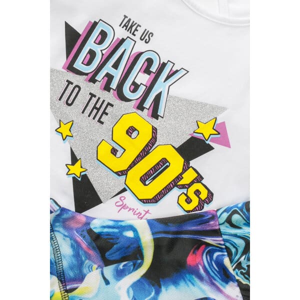 231-4011 WHITE b ΠΑΙΔΙΚΟ ΣΕΤ ΜΕ SHORTS ΛΕΥΚΟ 6-16 ΕΤΩΝ  SPRINT 231-4011 - Image 2