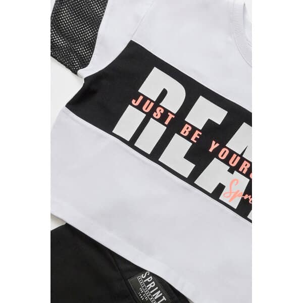 231-4019 WHITE b ΠΑΙΔΙΚΟ ΣΕΤ ΜΕ ΚΟΛΑΝ 3/4 ΜΑΥΡΟ 6-16 ΕΤΩΝ  SPRINT 231-4019 - Image 2