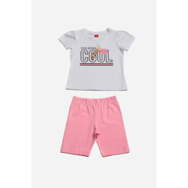 ΠΑΙΔΙΚΟ ΣΕΤ ΚΟΛΑΝ COOL ΚΟΡΙΤΣΙ 1-5 ΕΤΩΝ ΡΟΖ JOYCE  2311131 - Image 1