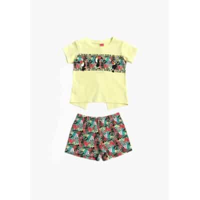 ΠΑΙΔΙΚΟ ΣΕΤ SHORTS ΚΟΡΙΤΣΙ 1-5 ΕΤΩΝ ΚΙΤΡΙΝΟ JOYCE 2311145