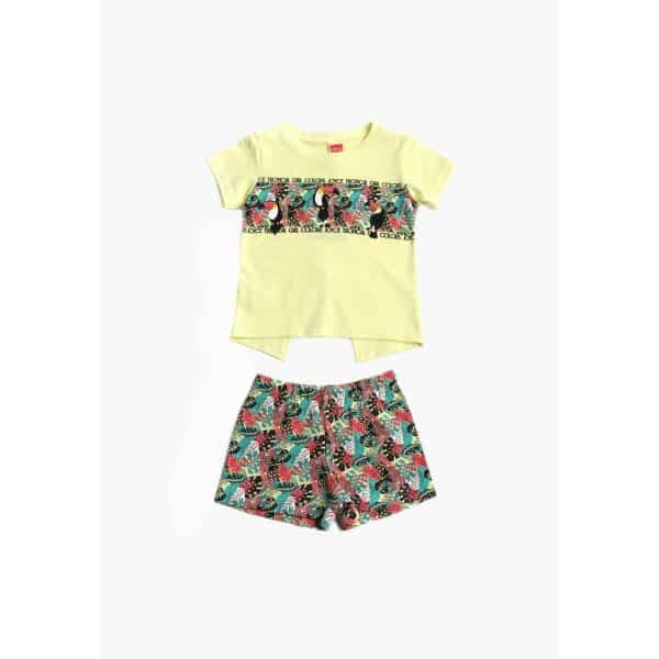 2311145_03 ΠΑΙΔΙΚΟ ΣΕΤ SHORTS ΚΟΡΙΤΣΙ 1-5 ΕΤΩΝ ΚΙΤΡΙΝΟ JOYCE  2311145 - Image 1