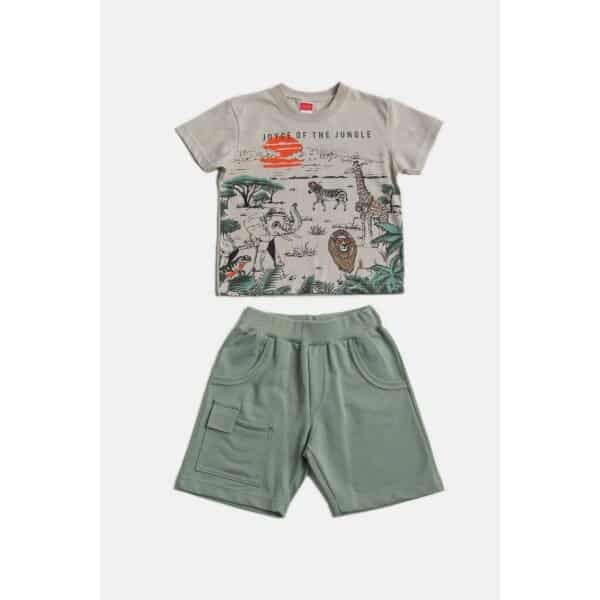 ΠΑΙΔΙΚΟ ΣΕΤ ΓΙΑ ΑΓΟΡΙ 1-5 ΕΤΩΝ JUNGLE ΧΑΚΙ JOYCE  2312122 - Image 1