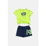 ΠΑΙΔΙΚΟ ΣΕΤ SHORTS SPRAY ΓΙΑ ΚΟΡΙΤΣΙ LIME JOYCE 2313143