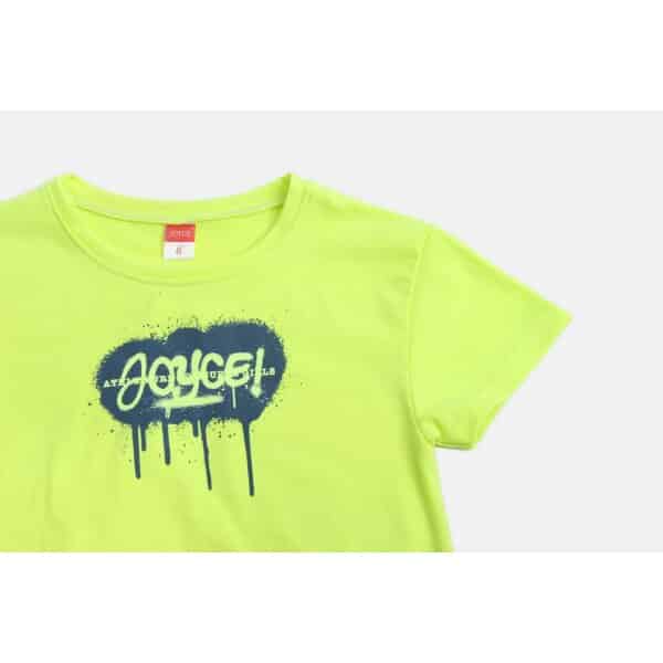 ΠΑΙΔΙΚΟ ΣΕΤ SHORTS SPRAY ΓΙΑ ΚΟΡΙΤΣΙ LIME JOYCE 2313143 - Image 3