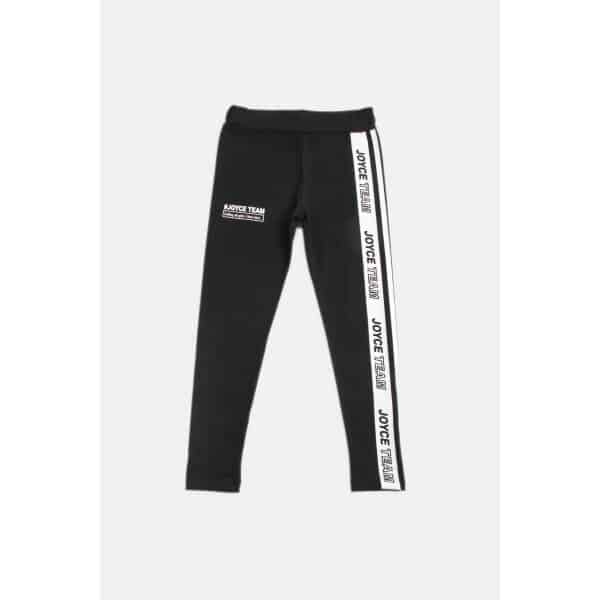 ΠΑΙΔΙΚΟ ΚΟΛΑΝ LEGGINGS STRIPE ΓΙΑ ΚΟΡΙΤΣΙ ΜΑΥΡΟ JOYCE 2313401 - Image 1