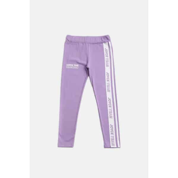 2313401_05 ΠΑΙΔΙΚΟ ΚΟΛΑΝ LEGGINGS STRIPE ΓΙΑ ΚΟΡΙΤΣΙ ΜΩΒ JOYCE 2313401 - Image 1