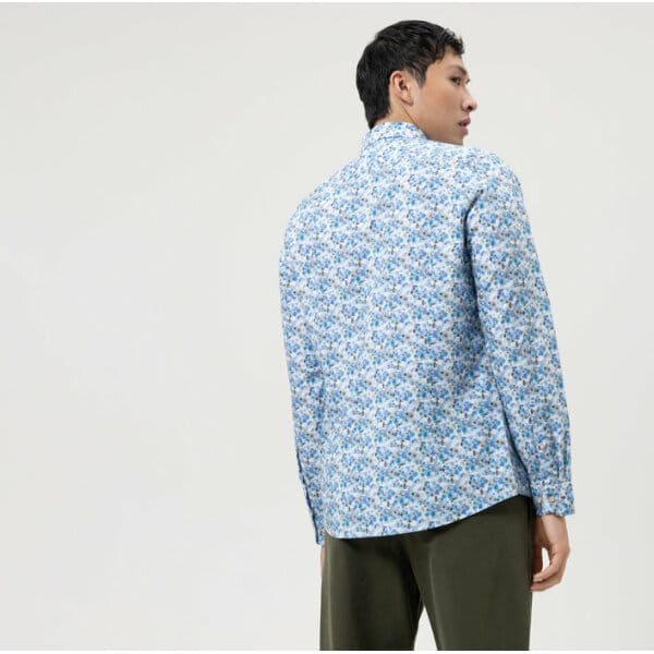 Ανδρικό Πουκάμισο OLYMP LEVEL FIVE 32043411 Γαλάζιο - Image 3